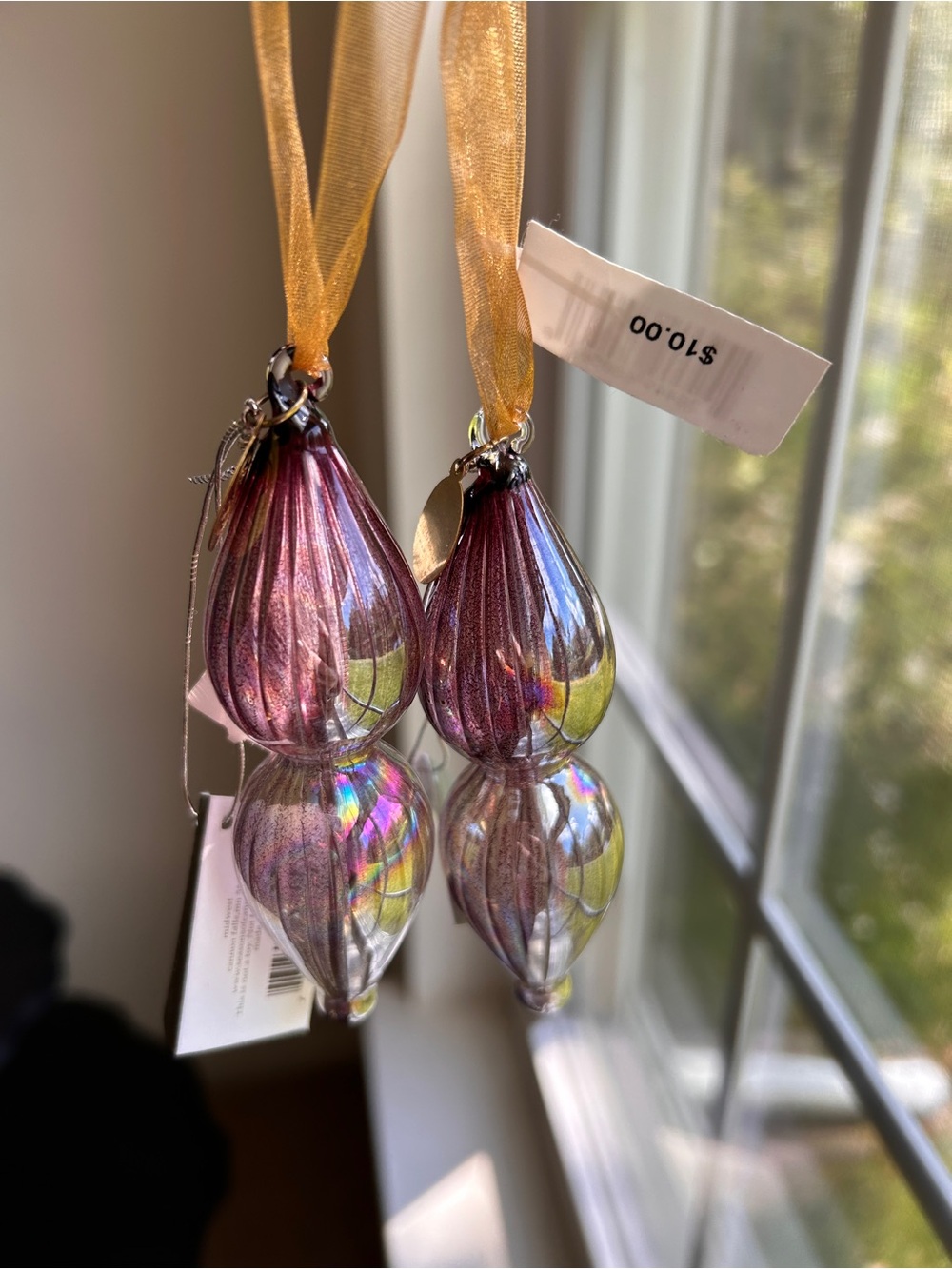 Hand Blown Seasons of Cannon Falls Christmas Ornaments- NWT